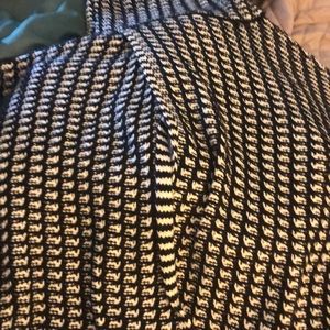 Black and white poncho